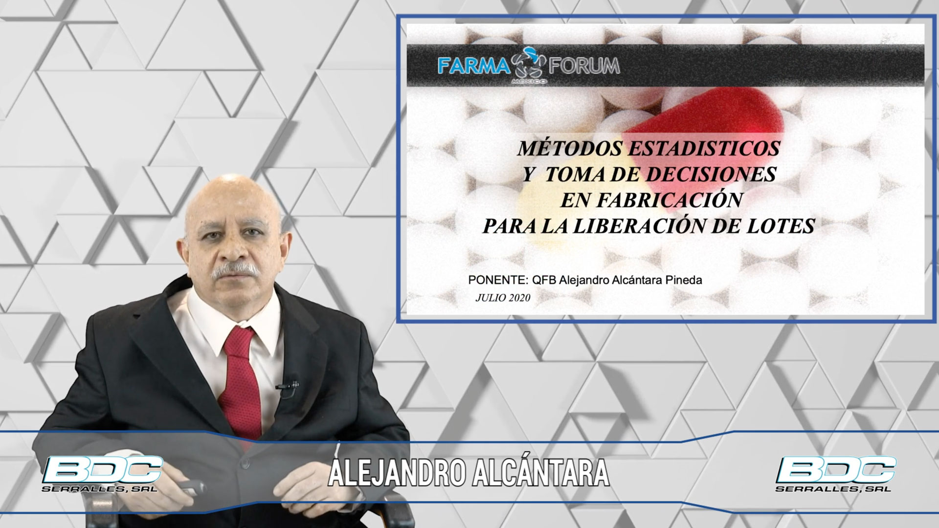 ALEJANDRO ALCÁNTARA - Métodos estadísticos y toma de decisiones en fabricación para la liberación de lotes