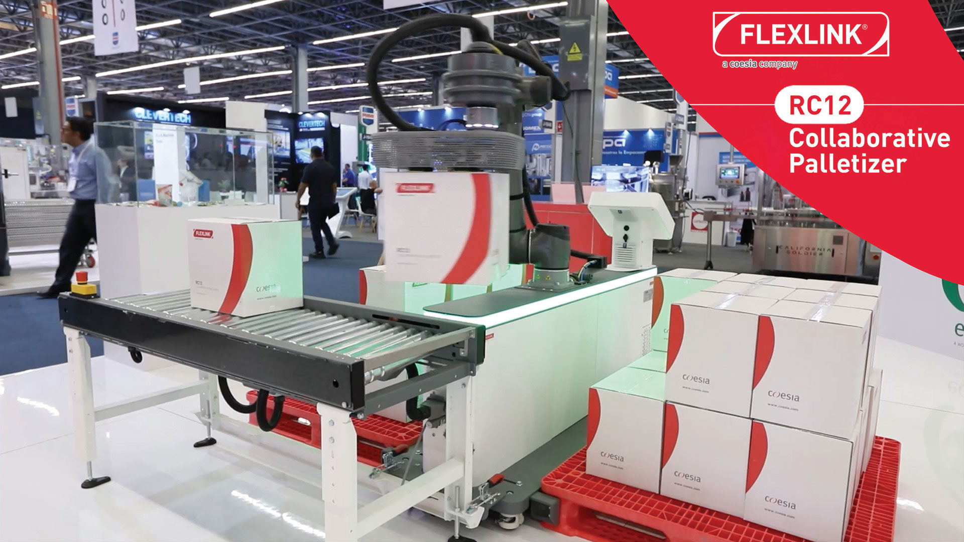 El RC12 de FLEXLINK, compañía del grupo COESIA, es un paletizador colaborativo compacto y eficiente