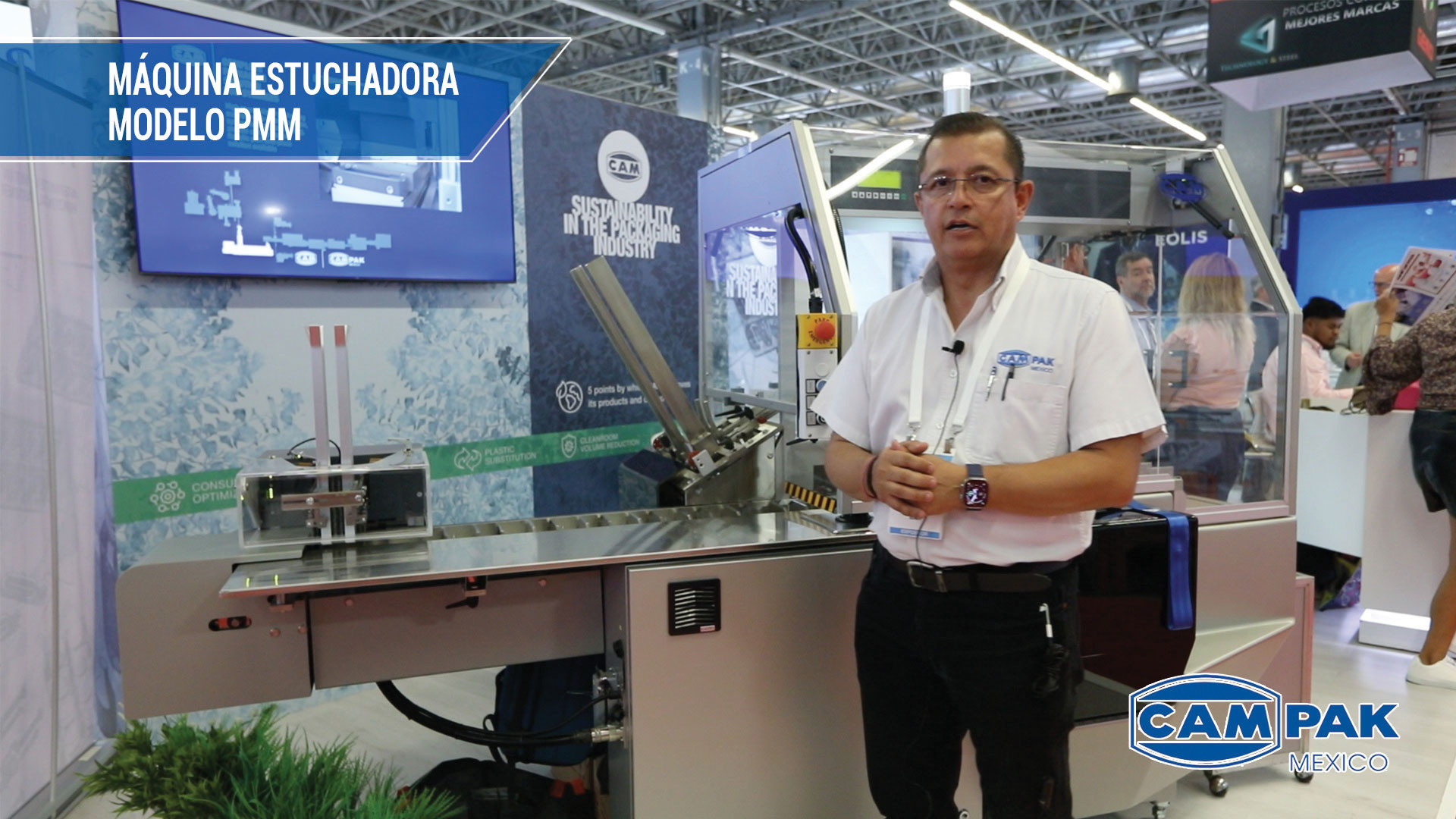 CAMPAK México presentó en ExpoPack Guadalajara 2025 su máquina estuchadora modelo PMM